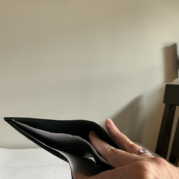 Coach Black Signature Leather Wallet & Card Holder Set - Picture 4 of 8